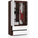 Armario S90 AKORD 2 cajones 2 puertas color Wengue, Blanco 90 Armario S90 AKORD 2 cajones 2 puertas color Wengue, Blanco 90 Blanco/ Madera