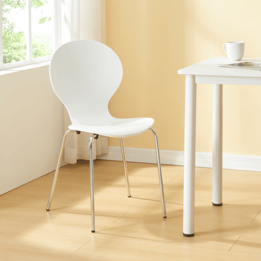 Conjunto de 4 cadeiras de jantar Etne - Branco en.casa