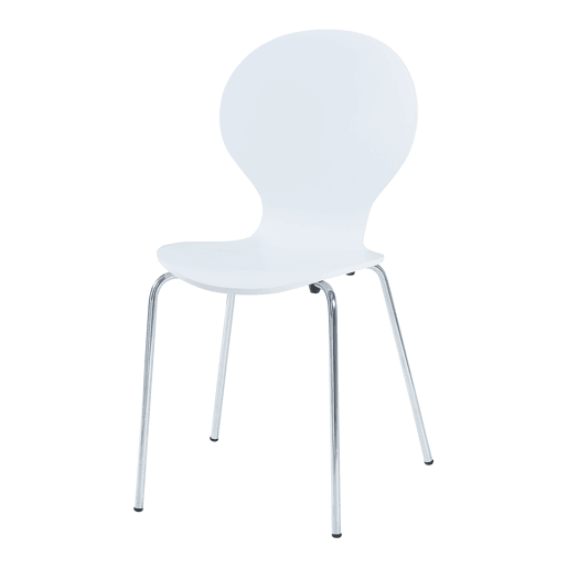 Conjunto de 4 cadeiras de jantar Etne - Branco en.casa