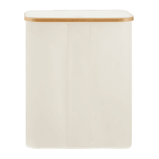 Cesto para roupa suja Rusko com 3 sacos removíveis Bamboo 600D Oxford 69 x 57 x 37 cm - Bege en.casa