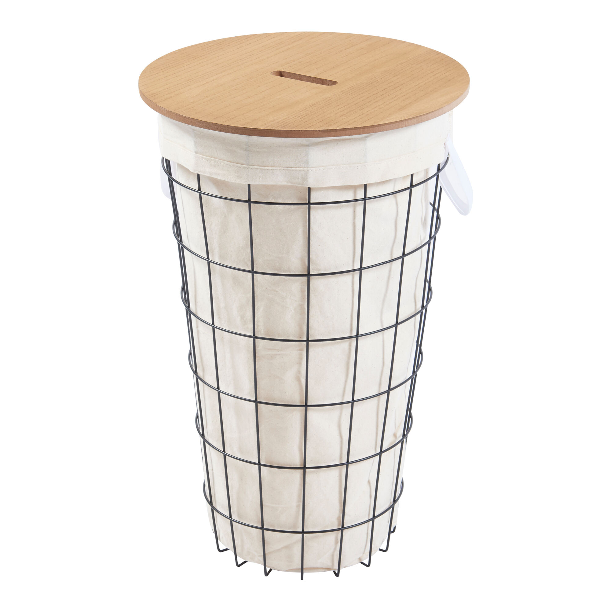 Cesto para la ropa sucia Skive metal/MDF