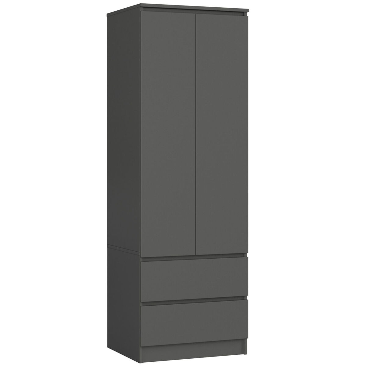 Armario S60 con 2 puertas y 2 cajones 60 Gris Oscuro