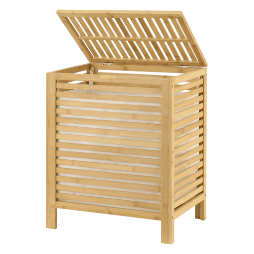 Cesto para roupa suja em bambu Skövde max 65 litros 50,5 x 35,5 x 60 cm en.casa