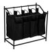 Colectores de la ropa sucia Vamdrup 4 bolsas metal / poliéster Colectores de la ropa sucia Vamdrup 4 bolsas metal / poliéster Negro