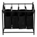 Colectores de la ropa sucia Vamdrup 4 bolsas metal / poliéster Colectores de la ropa sucia Vamdrup 4 bolsas metal / poliéster Negro