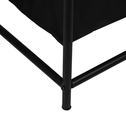 Coletor de roupa Vamdrup 4 sacos metal  poliéster 75 x 78 x 40 cm preto en.casa