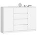 Cómoda K140 AKORD con 4 cajones y 4 estantes 138 Cómoda K140 AKORD con 4 cajones y 4 estantes 138 Blanco
