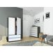 Armario S90 con 2 puertas y 2 cajones 90 Armario S90 con 2 puertas y 2 cajones 90 Blanco/ Gris
