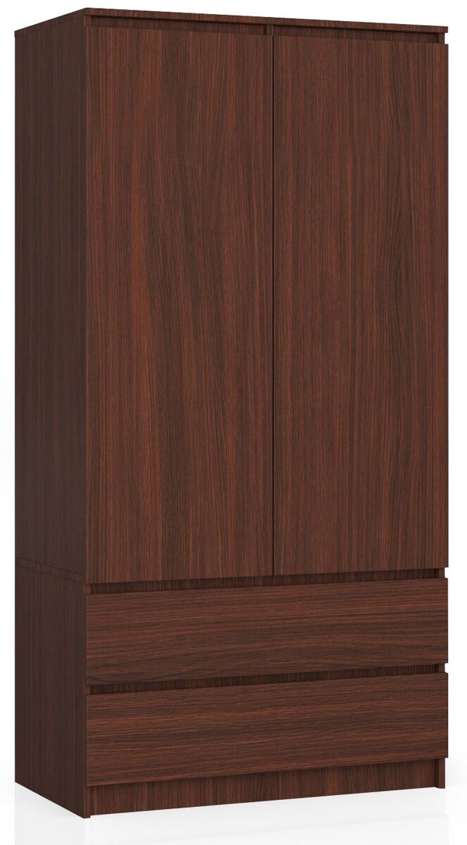 Armario S90 AKORD 2 cajones 2 puertas color Wengue, Blanco 90 Wengué