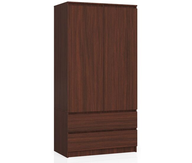 Armario s90 con 2 puertas y 2 cajones color wengue