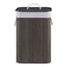 Cesto para la ropa Salla con bolsa extraíble bambú y poliéster Cesto para la ropa Salla con bolsa extraíble bambú y poliéster Madera Oscura