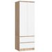 Armario S60 AKORD 2 cajones 2 puertas Roble Artisan, Blanco 60 Armario S60 AKORD 2 cajones 2 puertas Roble Artisan, Blanco 60 Blanco/ Madera