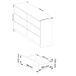 Cómoda K140 138 Cómoda K140 138 Blanco/ Madera