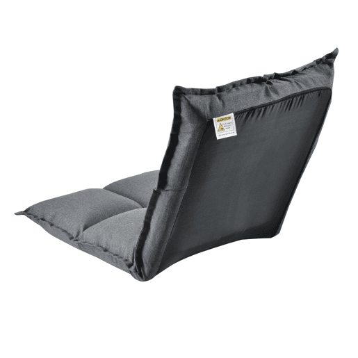 Cadeira de chão Deinze com estrutura metálica 52 x 50 cm Regulável - Cinzento claro en.casa