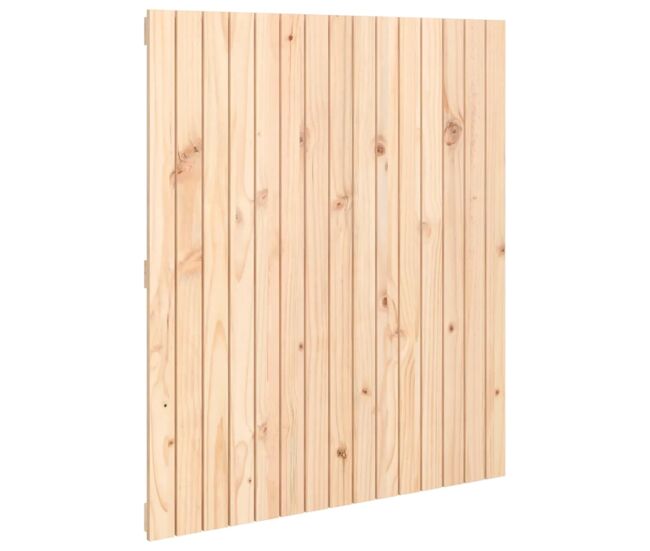 Cabecero de cama de pared madera maciza de pino 95,5x3x110 cm