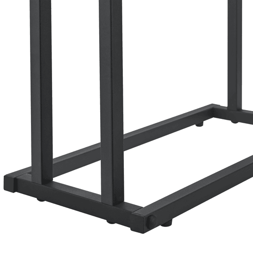 Toalheiro Omalo com 2 barras em forma escalonada em aço 78 x 48 x 24 cm preto en.casa