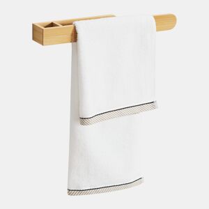 Toalheiro de parede Tønsberg com fita de bambu autocolante 38 x 5 x 4 cm natural en.casa