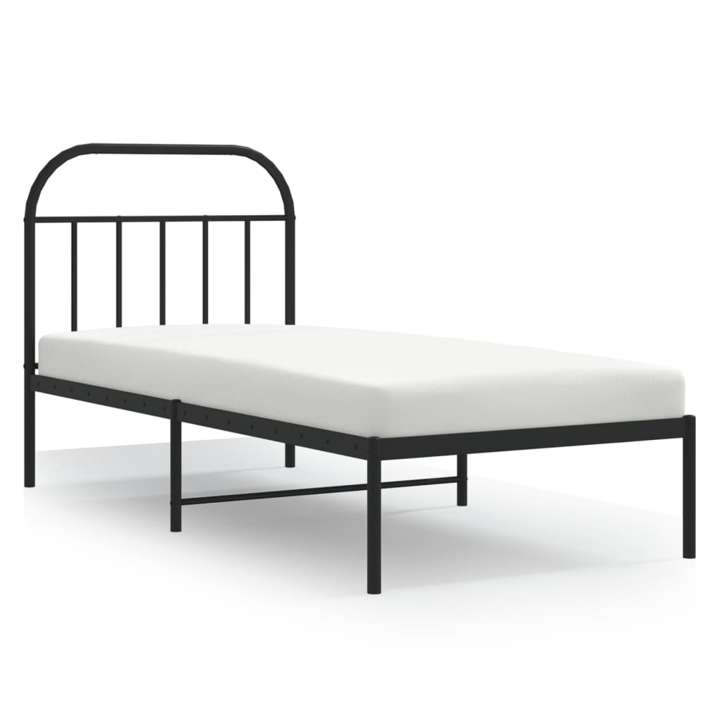 Estructura de cama 90x190 Negro
