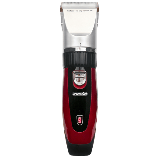 Mesko MS2847 Máquina de Cortar o Pelo de Cães Profissional, Aparador de pêlos sem Fios para Animais de Estimação, 35, Vermelho preto
