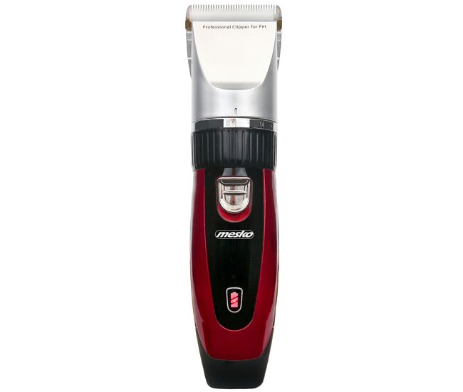 Mesko ms2847 maquina cortar pelo perro cortapelos profesional animales, gatos mascotas, bajo ruido, 35, negro/rojo