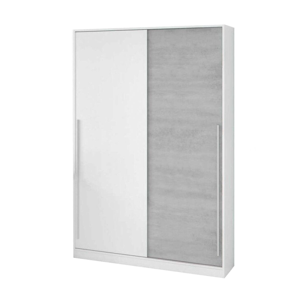 Armário 2 portas com efeito madeira 120 Gris