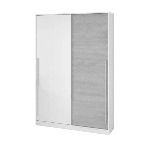 Armário 2 portas com efeito madeira