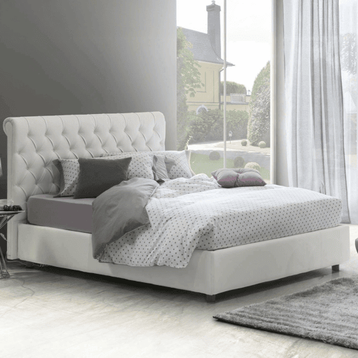 Cama de casal de tecido