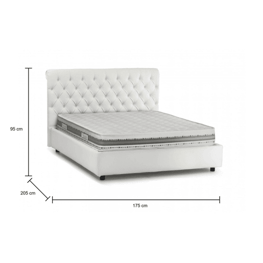 Cama de casal de tecido