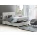 Cama de casal de tecido Cama de casal de tecido Blanco