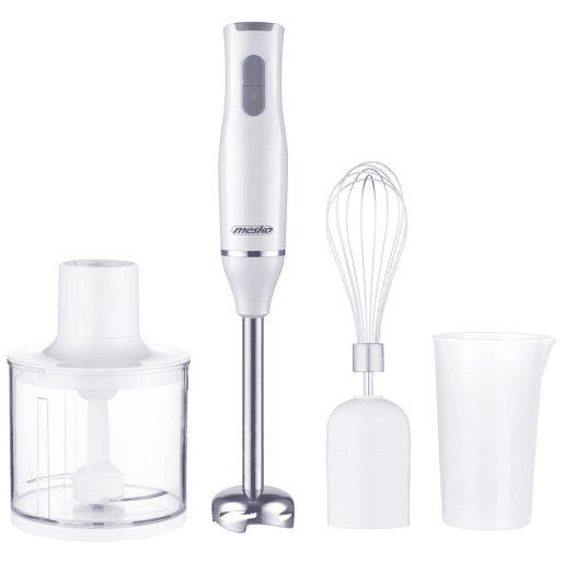 Mesko MS4629 Varinha Mágica Multifunções, Picador 0,5L Acessório para Bater, 2 Velocidades, 800, Branco
