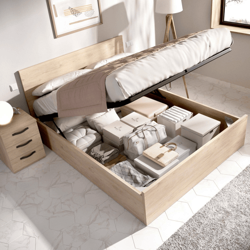 Cama de casal de tecido