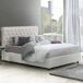 Cama de casal de tecido Cama de casal de tecido Blanco