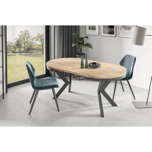 Mesa De Jantar EDDER DT90 90x166x76 Bege