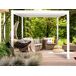 Beliani Pérgola de jardín FORNOLI 310x310 Beliani Pérgola de jardín FORNOLI 310x310 Blanco
