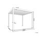 Beliani Pérgola de jardín FORNOLI 310x310 Beliani Pérgola de jardín FORNOLI 310x310 Blanco