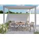 Beliani Pérgola de jardín FORNOLI 310x310 Beliani Pérgola de jardín FORNOLI 310x310 Blanco