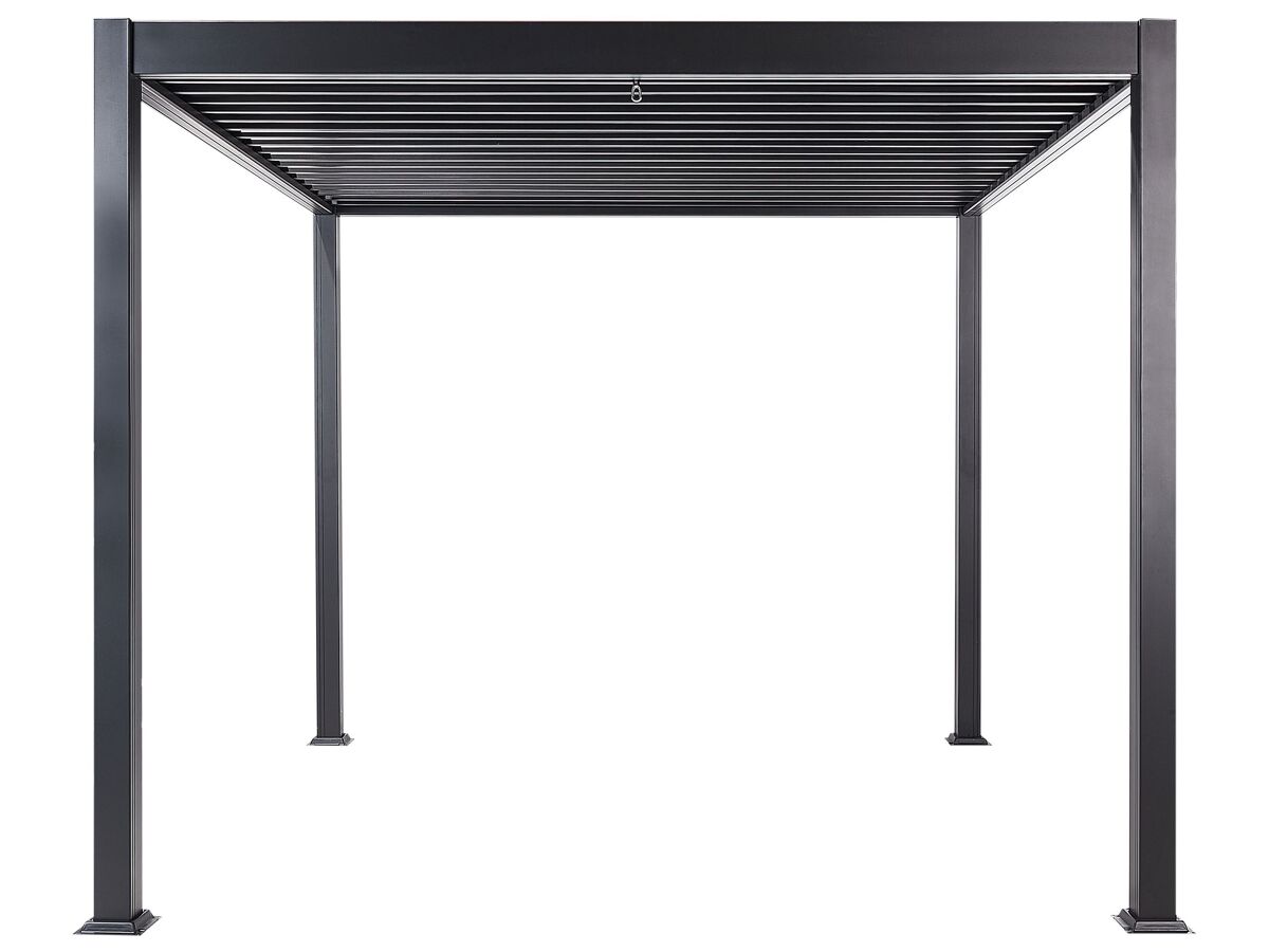 Beliani Pérgola de jardín FORNOLI 310x310 Negro