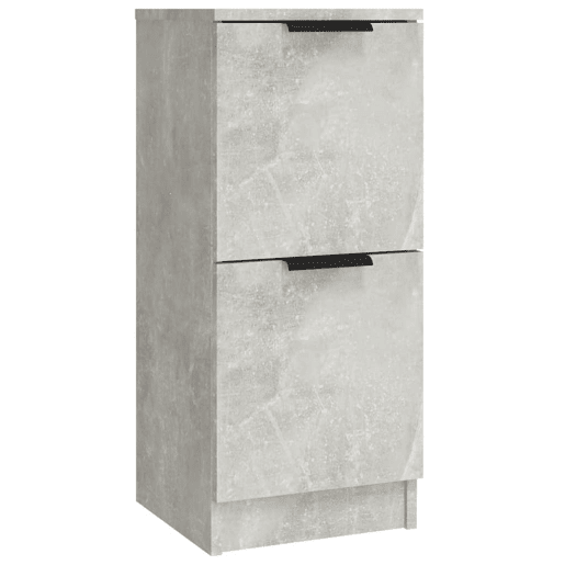 vidaXL Aparadores 3 pcs derivados de madeira cinzento cimento
