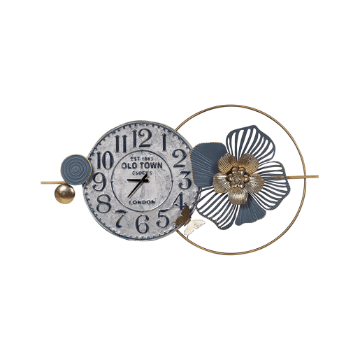 Relógio de parede BERKERIUM 90 cm Metal Azul