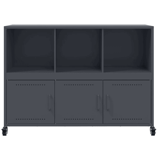 vidaXL Aparador 100,5x39x72 cm aço antracite vidaXL Aparador 100,5x39x72 cm aço antracite