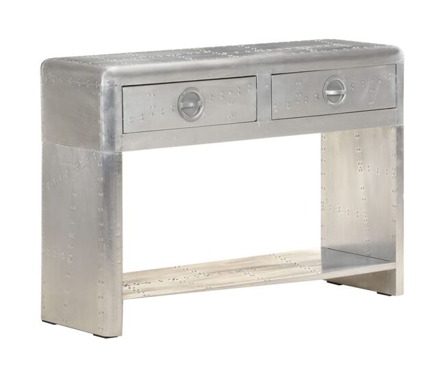 Vidaxl aparador de aviador de metal 110x35x75 cm