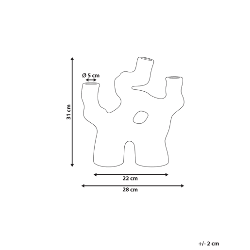 Jarro de flores BARBUS Grés 31 cm Castanho Jarro de flores BARBUS Grés 31 cm Castanho