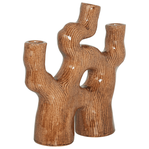 Jarro de flores BARBUS Grés 31 cm Castanho Jarro de flores BARBUS Grés 31 cm Castanho