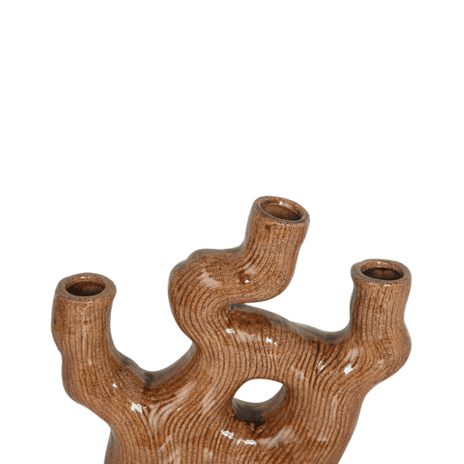Jarro de flores BARBUS Grés 31 cm Castanho Jarro de flores BARBUS Grés 31 cm Castanho