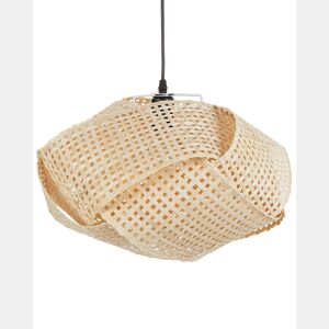 Candeeiro suspenso HALIL Madeira de bambu Creme