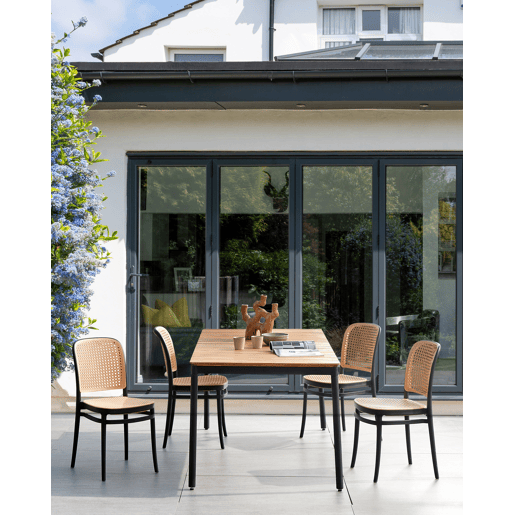 Conjunto de 4 cadeiras de jantar PLOSE Creme