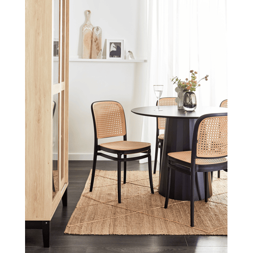 Conjunto de 4 cadeiras de jantar PLOSE Creme