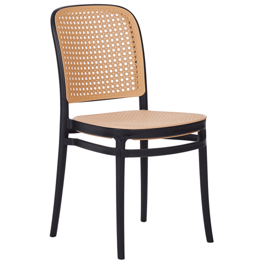 Conjunto de 4 cadeiras de jantar PLOSE Creme
