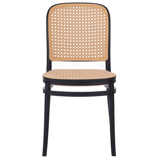 Conjunto de 4 cadeiras de jantar PLOSE Creme
