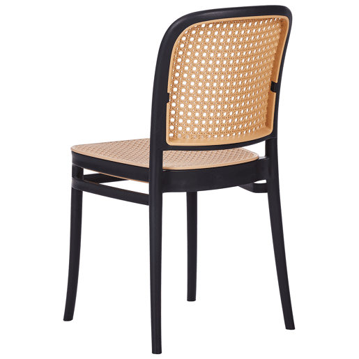 Conjunto de 4 cadeiras de jantar PLOSE Creme
